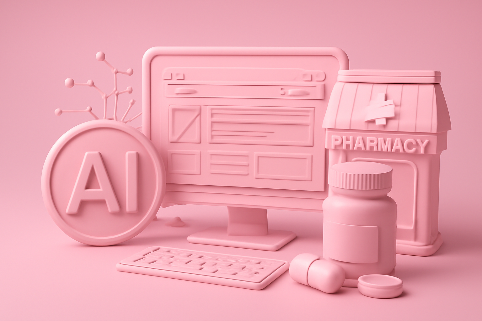طراحی سایت داروخانه با هوش مصنوعی